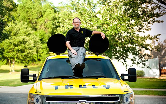 Franchisee on top of truck